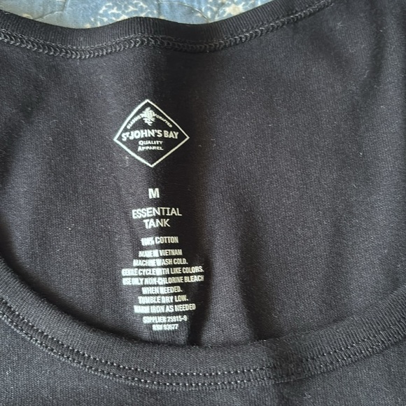 NWT St. John’s Bay Tank Top • Black - Picture 9 of 15